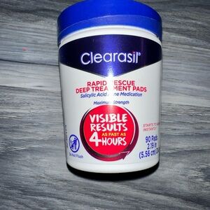Clearasil Rapid Rescue Deep Treatment Acne Pads, 90 Count
